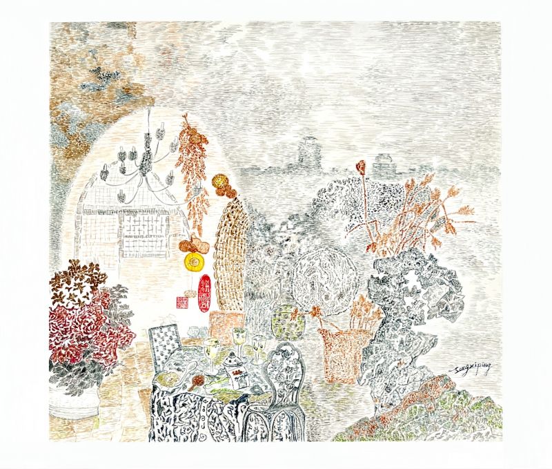 《Afternoon Tea - Silk Road discourse》 - a Paintings by Xiping Song